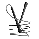 OVICX Leichtes Springseil für Fitness für Damen, Herren und Kinder, verstellbare Springseile mit rutschfestem Griff, Speed-Skipping für Cardio-Training und Ausdauertraining (Schwarz)