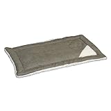 Kerbl Liegekissen Cleo (Farbe Grau/Weiß, L x B x H 48 x 29x 3 cm, Wendekissen mit Softplüsch und Mikrofaserseite) 82423