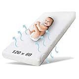 Ehrenkind® Babymatratze Pur | Babymatratze 60x120cm Standard 100 by OEKO-TEX | Matratze 120x60 aus hochwertigem Schaum und Hygienebezug