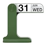 JNJOOD Doppelseitiger Kalender Drehbarer Schreibtischkalender und Wohnaccessoires Wohnzimmerersatzteile, Grün