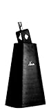 XDrum HCB-6 Cowbell - 6' Kuhglocke mit 22 cm Länge für Drums und Percussion - Glocke aus Stahl - An Schlagzeug montierbar - Schwarz