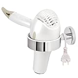 bremermann Bad-Serie LUCENTE - Haartrocknerhalter, Fönhalter, für kleine und große Föhns geeignet, schafft Ordnung im Badezimmer, aus Edelstahl verchromt