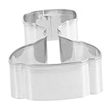 TOPPERFUN Trophäenformschneidung geometrischer Ausstecher Keksausstecher mit Sportmotiv geometrischer Teigschneider Torten-Muffin-Ausstecher Fächer-Ausstecher Rostfreier Stahl Silber