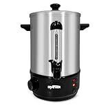 Grafner XL Glühweinkocher aus Edelstahl - 8 Liter - 2000 Watt mit Zapfhahn, Thermostat und Überhitzungsschutz Heißgetränkespender