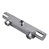 Duscharmatur, Thermostat Duschthermostat mit Kupfer-Ventilkern der konstanten Temperatur 38℃ Bad Brausethermostat 0,5-0,7Mpa Mischbatterie Dusche Duschthermostat Armatur