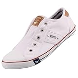 MUSTANG Damen Canvas Sneaker Weiß, Schuhgröße:EUR 41