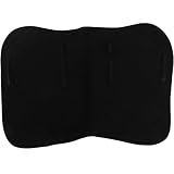 WOONEKY Anti rutsch Sattelunterlage aus Hochwertigem Eva und Baumwolle Atmungsaktiv und Langlebig Gepolstert für Bequemen Pferderücken Einfach zu Montieren für Reiterfreunde Schwarz