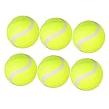 Abaodam 6 Stück Teiliges Hochelastische Tennisbälle für Training und Langlebige Tennisbälle für Tennistrainer und Trainingsmaschinen für Spielfelder