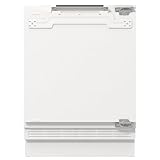 Gorenje RIU609EA1 Einbau-Tischkühlschrank/88er Nische/Festtürscharnier/EEK E/138 Liter/SuperCool/Digitale Temperaturanzeige/LED Beleuchtung/Türanschlag wechselbar/HxBxT: 81,8x59,5x54,5cm/Weiß