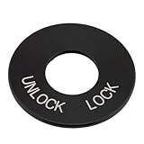 Cndocc35 1 Stück Gabelschloss-Ziereinsatz, Aluminiumlegierung, Schwarz für FLHR 1994-2024