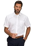 JP 1880 Herren große Größen Menswear L-8XL Hemd, Business, bügelfrei, Kentkragen, Halbarm, Comfort Fit, bis 8XL schneeweiß 5XL 804891200-5XL
