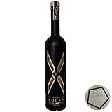 1 Flasche X Spirits Vodka Superior 0.7 l 40% vol | inkl. LOVEVINO Silver Button Sticker