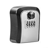 Schlüsseltresor, Wandmontage, 4-stelliges Passwortschloss, stabiler und wasserdichter Schlüsselschrank, für Zuhause, Garage, Schule