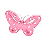 jojofuny LED Nachtlicht Form Eines Schmetterlings Warmweißes Wanddekor Für Kinderzimmer ädchen Und Wohnzimmer Pink Batteriefrei Sanfte Beleuchtung Für Eine Gemütliche Atmosphäre