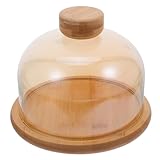 FONDOTIN Tortenständer mit Glasglocke Desserttablett mit Deckel aus Glas Obst und Kuchenplatte für Hochzeit und Party