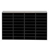 36 Fächer Schreibtisch Organizer, PVC Ablagefächer Briefablage Dokumentenablage Ordnungssystem Büro Aufbewahrung & Organisation zu Hause, Büro, Klassenzimmer, Schwarz