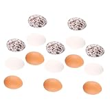 Supvox 24 Stück Mini-Eier Mini-basteleier Eierfarbe Mini- -Requisiten Puppenhaus-Ei-Modell Miniatur-Ei- Für Die Küche Miniküche Bastelspielzeug Selber Machen Mini-Modelle Harz