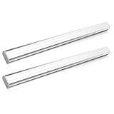 Holibanna 2 Stück Aluminiumlegierung Klemmschiene No punch Design Menühalter für Gastronomie Küche Restaurant Ticket Display Rail Stabile Leichte Halterung