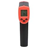 ANKROYU Thermometer, Berührungsloses Infrarot-Thermometer aus ABS-Kunststoff, Temperaturthermometer, Berührungsloses Thermometer Zum Kochen, Autowartung(Rot)