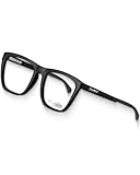 EdelBlick® Blaulichtfilter Brille Herren & Damen Grau - Effektiver Schutz Dank der stilvollen Blaulicht Brille für Büro & Computerarbeit - Blaulichtfilter bei der Arbeit mit edlem Design