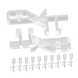 EXHUMKY 20 Stück Teiliges Set Transparente Vorhangclips für Vertikale Jalousien Ersatzteile für Fensterdekoration Geeignet für Zuhause Büro und Hotel Leichtem Pom Material Gefertigt