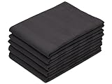 ZOLLNER 5er Set Geschirrtücher - Baumwolle in 50x70 cm - saugstarke und strapazierfähige Küchentücher - waschbar bis 60°C – in Graphit - Gastronomiequalität - Oeko Tex® Zertifiziert
