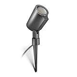 Steinel LED Strahler Spot Garden anthrazit, 6,7 W Bodenstrahler mit Erdspieß, 620 lm Spotlight, Garten Spot schwenkbar, Aluminium