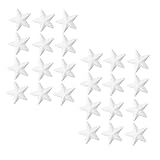 Ciieeo Selbstgemacht Weihnachtsstern 24 Stück 75cm Pappmache Sterne Bastelset für Erwachsene Weihnachtsbaum Anhänger zum Bemalen und Dekorieren