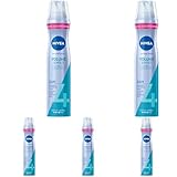 NIVEA Volume & Hold Styling Spray, stärkendes Haarspray mit UV-Schutz, Panthenol & Vitamin B3, Haarlack für sichtbar mehr Volumen & 24h Halt (Haltestufe 4), veganes Pflegespray ohne Silikone (250 ml)