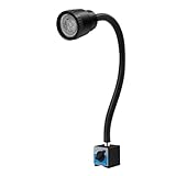 Fennnds Schwanenhals Lampe, 20in Maschinenleuchte, Magnetische Anziehung Schwanenhals Led für Drehmaschine CNC Frasbohrmaschine Presse Nahmaschine, Weiß Lichtfarbe, 6500K