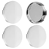 4 Stück Universal Radnabenkappen, Silber Kunststoffe Stabilisierung Felgenkappen, Wasserdicht und Langlebig Nabendeckel, Einfach und Flexibel Radkappen, für Radnaben, Auto Zubehör