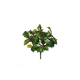 Pandecor Blumenstrauß x 5 künstliche Stechpalme Farbe Grün Höhe 20 cm