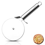 Berglander Pizzarad, Titanbeschichtung Edelstahl Pizzaschneider, Super scharfer Pizzaschneider mit Titanbeschichtung, Gebäckschneider, leicht zu reinigen und zu lagern