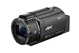 Sony FDR-AX43 4K Camcorder (Exmor R CMOS Sensor, Vario Sonnar T* Zeiss Optik mit 20fach Opt. Zoom, B.O.SS. Bildstabilisierung und Slow Motion-Funktion) schwarz