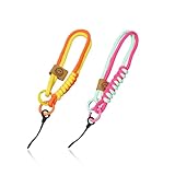 2er Pack geflochtenes Handy-Armband, Smiley-Handy-Armband, Handy-Lanyard, Handy-Kette, Schlüsselanhänger-Armband, Kamera