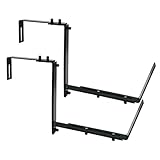 Fensterhalter, verstellbare Metallhalterung für Blumenkästen, stabiler Balkonkastenhalter im Set 2, rostbeständig für Geländer und Zäune | Solutio