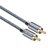 audio pirates High Performance Audio Subwoofer Cinchkabel [10,0M] 1 x 1 Cinch Stecker | brillante Tonqualität, Sehr robust & langlebig/Koaxialkabel | RCA, Subwooferkabel, Auto, DigiCoax fähig (10m)