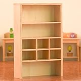 Haloppe Puppenhaus Miniatur Möbel Schrank Modell Spielzeug, 1:12 Regal Vitrine Puppenhaus Zubehör, Spind Modell Handmade 1/12 Verhältnis Puppenhaus Schließschrank Modell für Ornament L