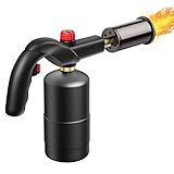 MAPP Propanbrenner, 1300 ℃ Einstellbare Flamme Gasbrenner, Tragbarer 50MM Flambierbrenner Küche Kompatibel mit Propan und Butangastanks zum Verkohlen, Grillen, Metallschmelzen und Heimwerken