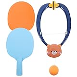 Kisangel Hängendes Tischtennis Trainingsset Für Interaktives Indoor Mit 2 Schlägern Und 3 Bällen Perfektes Spiel Für Hand Augen Koordination Und Eltern Kind Interaktion Zufällige