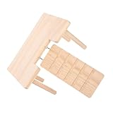 Milisten Hamsterkäfig Plattform Hamster Holztunnel Haustier Rampe Kleintiere Hamster Übung Kleintier Versteck Hamster Tunnel Hamster Stufen Hamster Aktivität Beige Holz