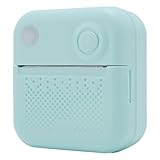 Tragbarer Thermischer Drucker Wiederaufladbarer Druckmaschine für Fotomodellen Versandetikett in 1200 MAh Batterie Cyan Eingebaut
