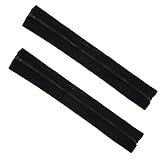 Teaaha 1Paar 44cm Armlehnenbezug mit Reißverschluss, Bürostuhl Dehnbar Polyester Armlehnen Polster Armlehne Entlastet Ellenbogen Beschwerden Gaming Stuhl Bezug (Schwarz)