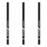 Catrice Inside Eye Khol Kajal, schwarz, Kajalstift Nr. 010 Black Is The New Black, 3er Pack (3 x 0,3g), Kohle, Make up