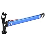 Gralara Camping Hammer Ergonomische Camping Hämmer Zeltpfahl Hammer mit Langlebigem Aluminiumlegierung Griff Überlebenswerkzeug Flaschenöffner für Männer, Blau