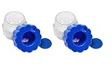 KMINA - Tablettenmörser (x2 stück), Tablettenmühle, Pillenmörser Klein, Mörser für Medikamente, Tablettenzerkleinerer Pulver, Mühle für Tabletten, Pillenmühle, Tabletten Zerkleinern