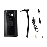 Tragbarer Autoreifenfüller, kabellose Luftpumpe mit Digitalanzeige und multifunktionaler Bedienung, geeignet für Motorräder, Fahrräder und Sportgeräte, angetrieben von 12 V Gleichstrommotor