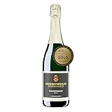 Oberrotweiler Chardonnay Sekt Brut FLASCHENGÄRUNG - hochwertiges Sekt-Geschenk für Frauen und Männer, Badischer Winzersekt (1 x 0,75l)