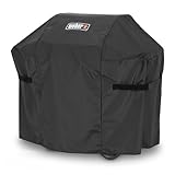 Weber Premium Grillabdeckhaube für Spirit & Spirit II 200er Modelle, atmungsaktiv UV- & wasserbeständig, mit Klettverschluss zum Befestigen, Grillcover, BBQ-Abdeckung - Schwarz (7182)