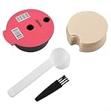 Wiederverwendbare Mehrzweck-Kaffeekapsel für Bosch für Tassimo, 12 g Kapazität, mit zwei Silikondeckeln (B)